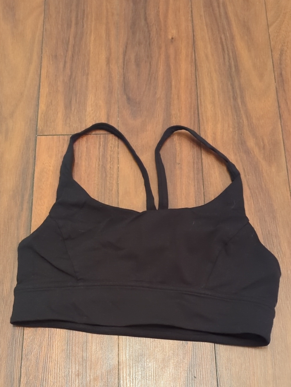 lululemon athletica Black Double-Strap Light Support Sports Bra